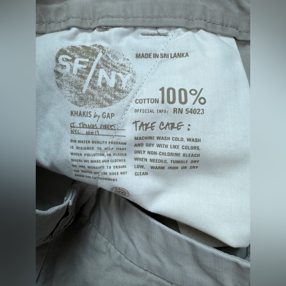 Gap Boyfriend Roll Up Classic Khaki/ Gray Women's Shorts Size 6 - Picture 10 of 15